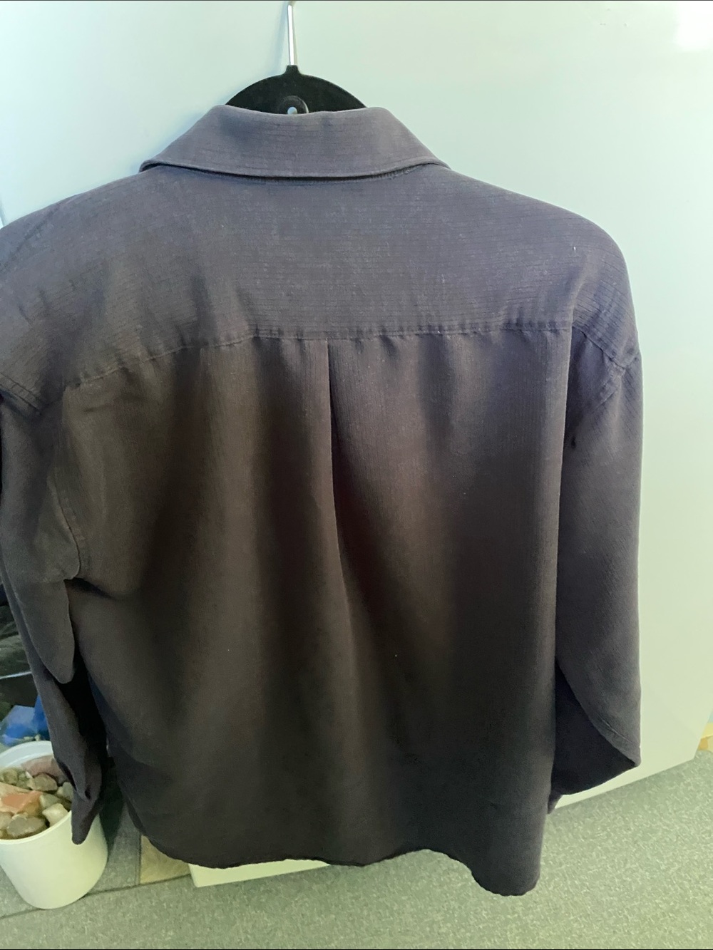 Classic Men’s Casual Button-Down Shirt in Chocolate Brown - Picture 3 of 3